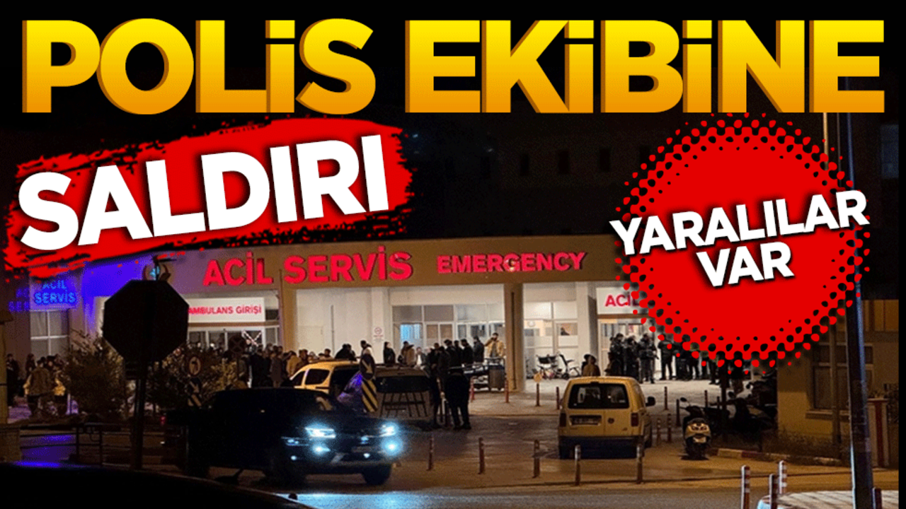 Polis ekibine saldırı! Yaralılar var
