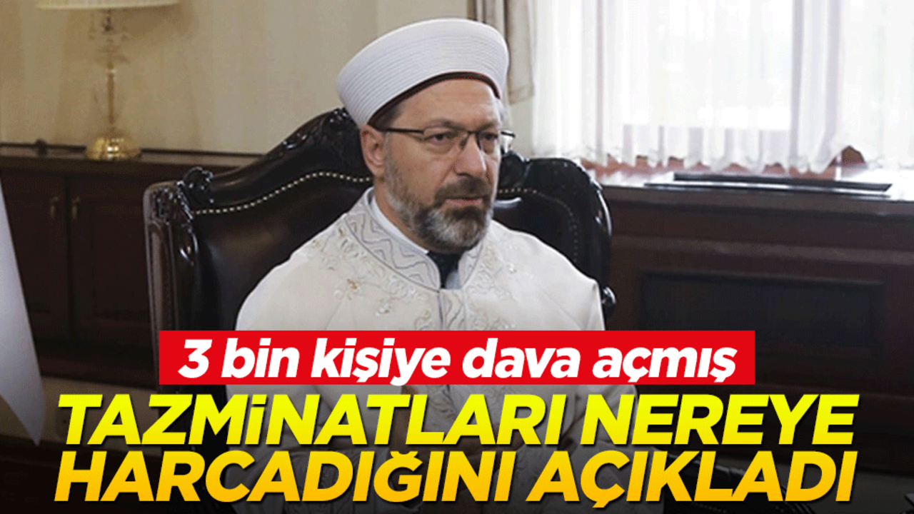 Prof. Dr. Ali Erbaş kazandığı tazminatları nereye harcadığını açıkladı