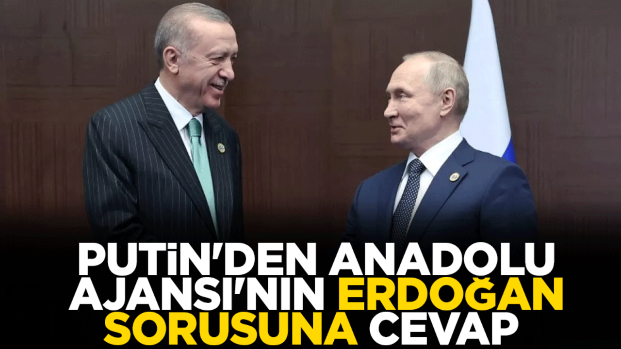 Putin'den Anadolu Ajansı'nın Erdoğan sorusuna cevap
