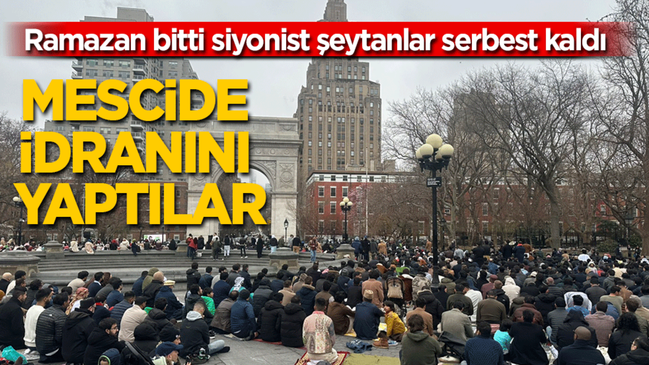 Ramazan bitti, siyonist şeytanlar serbest kaldı: Mescide idrarını yaptılar!