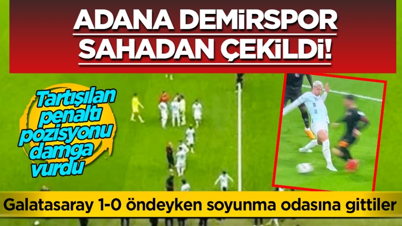 Rams Park'ta olay! Adana Demirspor sahadan çekildi!