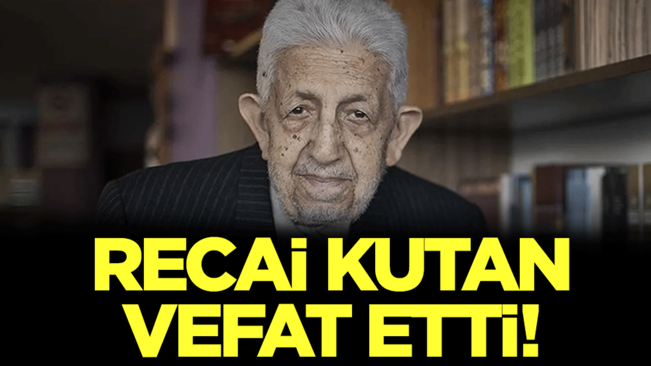 Recai Kutan vefat etti!
