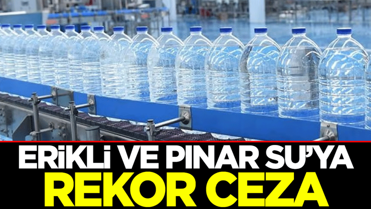 Rekabet Kurulu'ndan Erikli Su'ya 21,11 milyon TL, Pınar Su’ya 4,88 milyon TL para cezası