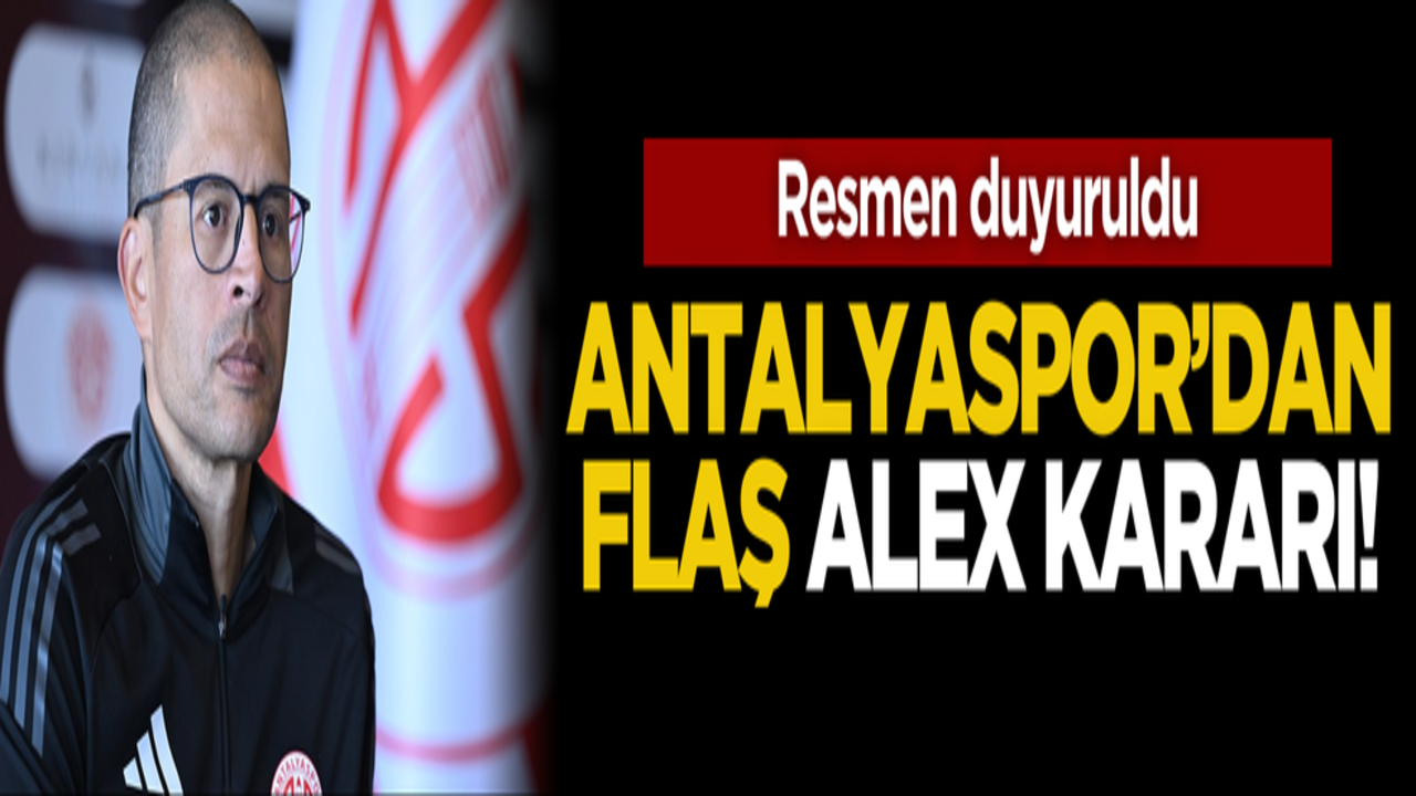 Resmen duyuruldu! Antalyaspor’dan Alex De Souza kararı