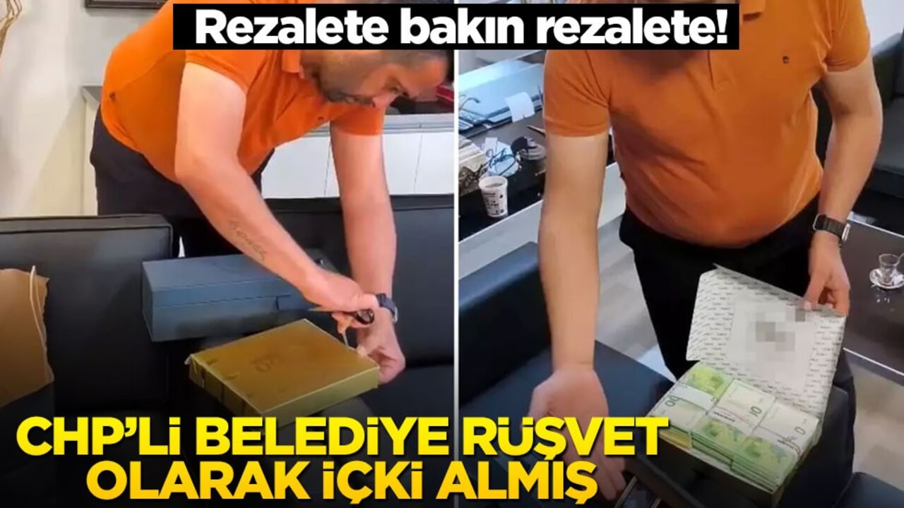 Rezalete bakın rezalete! CHP’li belediye rüşvet olarak içki almış