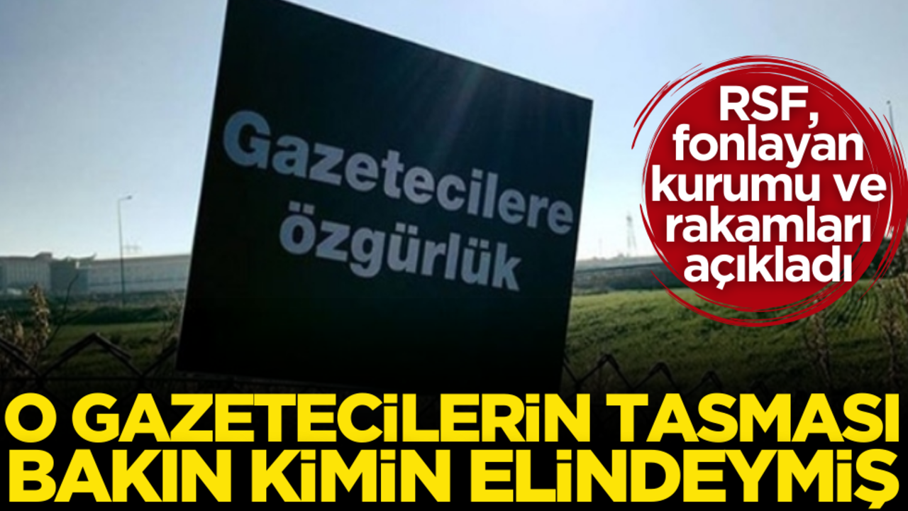 RSF fonlayan kurumu açıkladı! O gazetecilerin tasması bakın kimin elinde