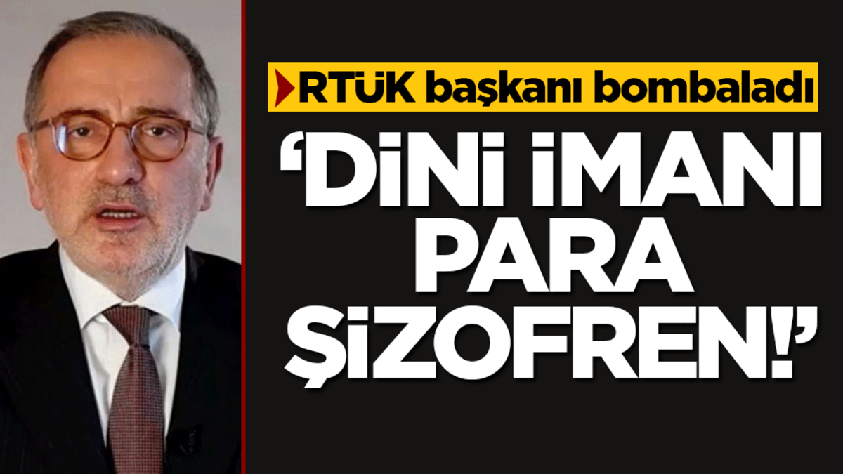 RTÜK Başkanı'ndan Fatih Altaylı'ya salvolar! "Dini imanı para, şizofren!"