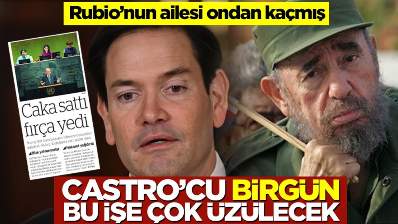 Rubio’nun ailesi ondan kaçmış! Castro’cu BirGün bu işe çok üzülecek