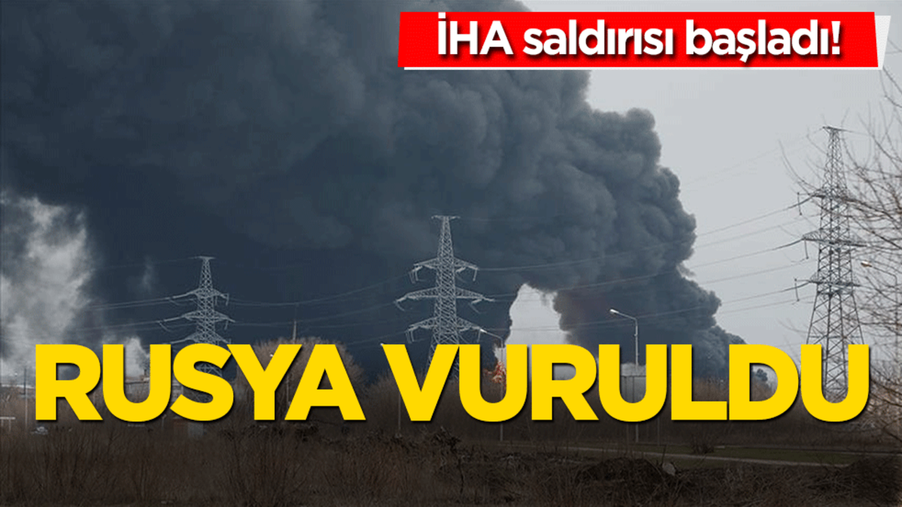 Rusya vuruldu! İHA saldırısı başladı