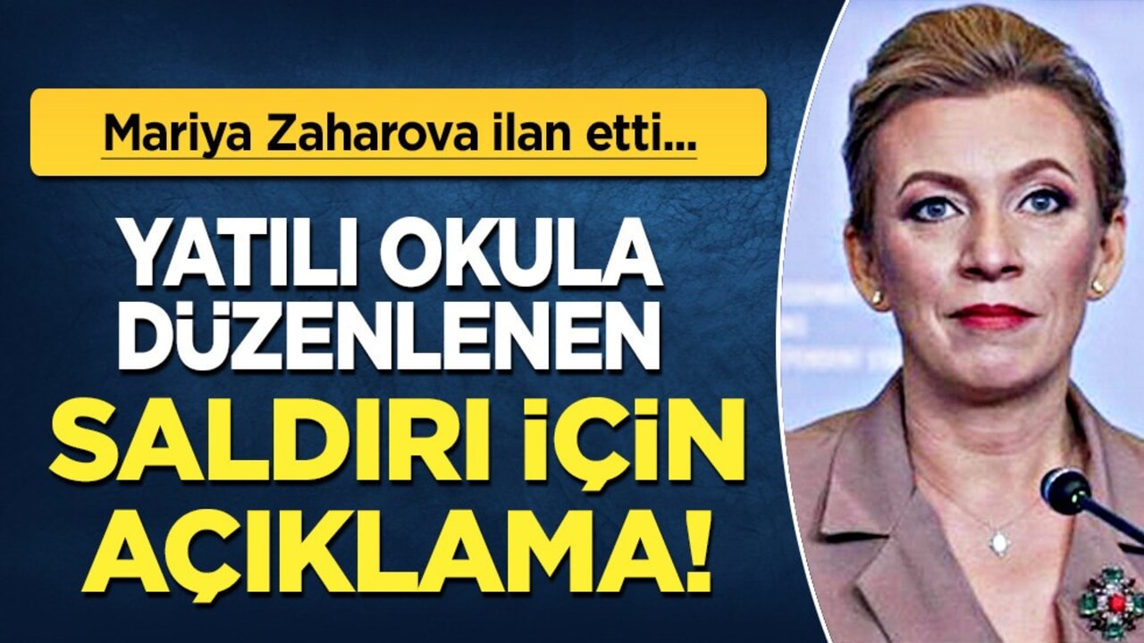 Rusya'da bir okula füze saldırısı sonrası Zaharova: Düzenlenen saldırı terör eylemi