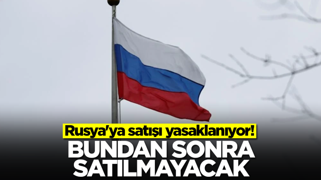 Rusya'ya satışı yasaklanıyor! Bundan sonra satılmayacak