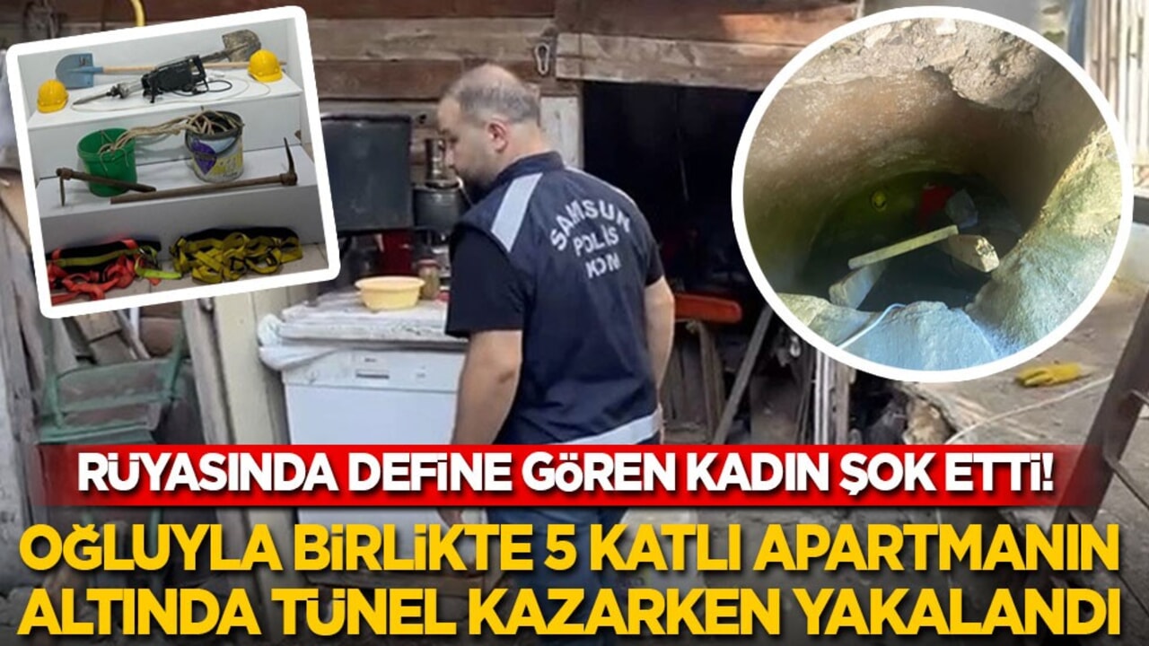 Rüyasında define gören kadın şok etti: Oğluyla birlikte 5 katlı apartmanın altını köstebek gibi kazdılar