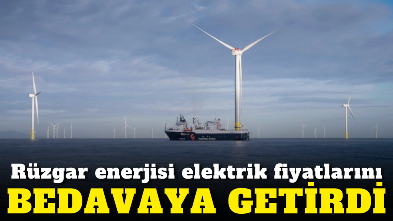 Rüzgar enerjisi elektrik fiyatlarını bedavaya getirdi!