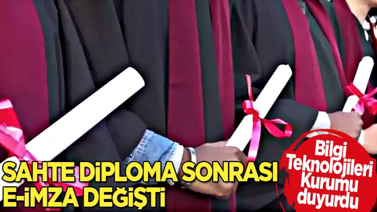 Sahte diploma sonrası e-imza değişti! Çıkan iddialar asılsız cevabı geldi! Yer alan önlem