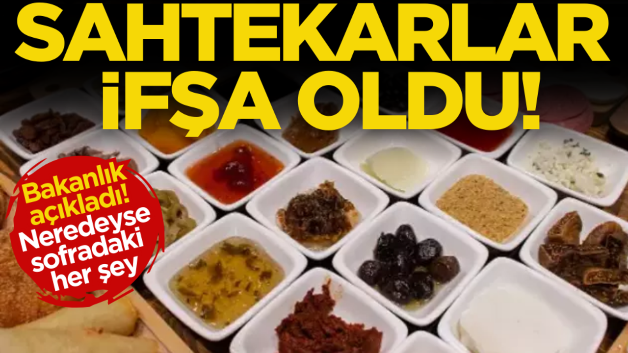 Sahtekarlar ifşa oldu! Bakanlıktan yeni liste: Sofrada olmayan yok!
