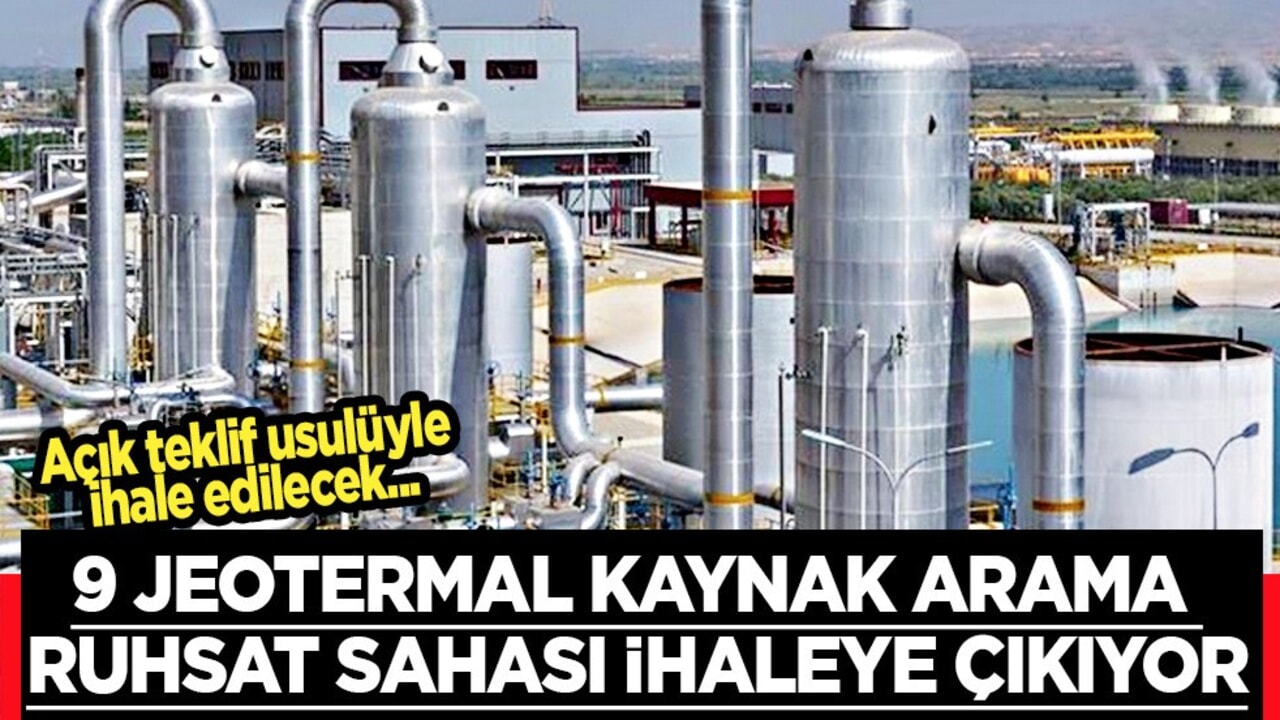 Sakarya'da 9 jeotermal kaynak arama ruhsat sahası ihale edilecek
