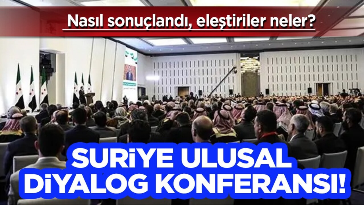 Saldırılar Suriye'de, Suriye Ulusal Diyalog Konferansı'nda konuşuldu! Eleştiriler neler?