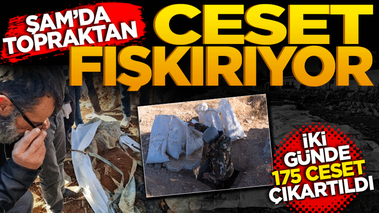 Şam’da topraktan ceset fışkırıyor! İki günde 175 ceset çıkartıldı