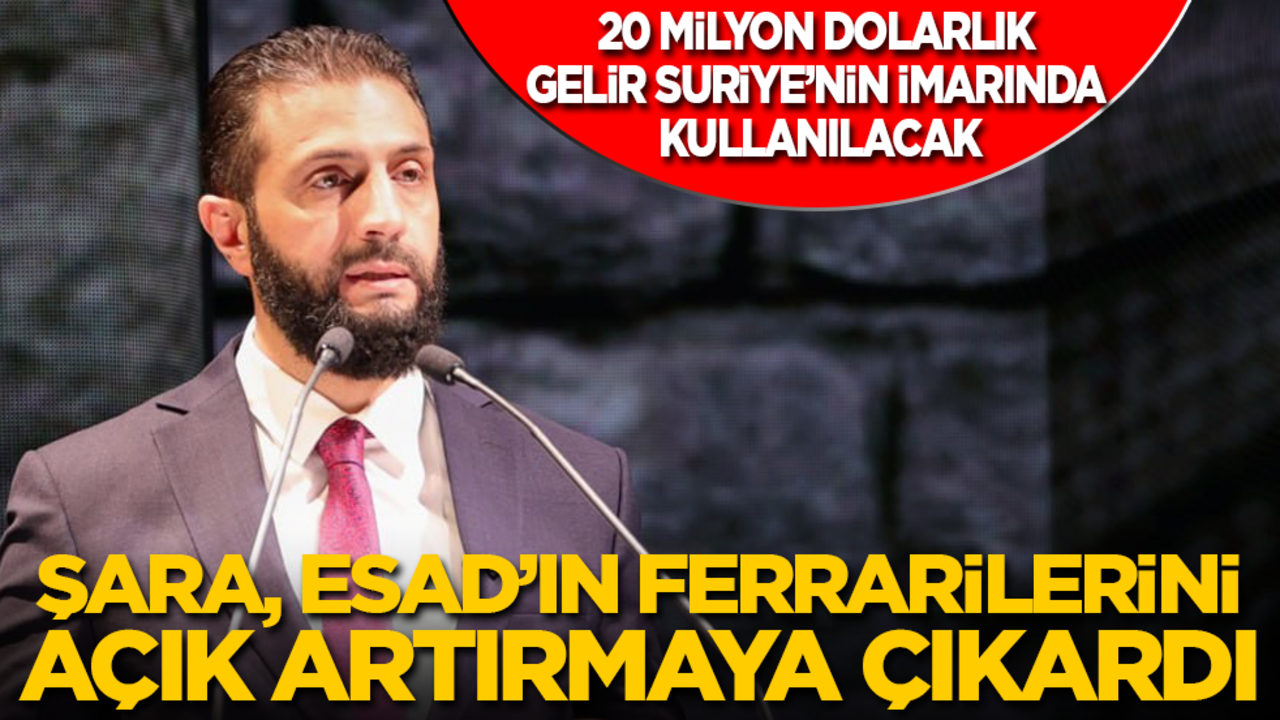 Şara, Esad’ın 20 milyon dolarlık Ferrari, Lamborghini ve Aston Martin marka lüks araçlarını açık artırmaya çıkardı