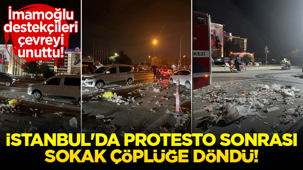 Saraçhane’de çirkin manzara: İmamoğlu yandaşlarından geriye kalanlar!