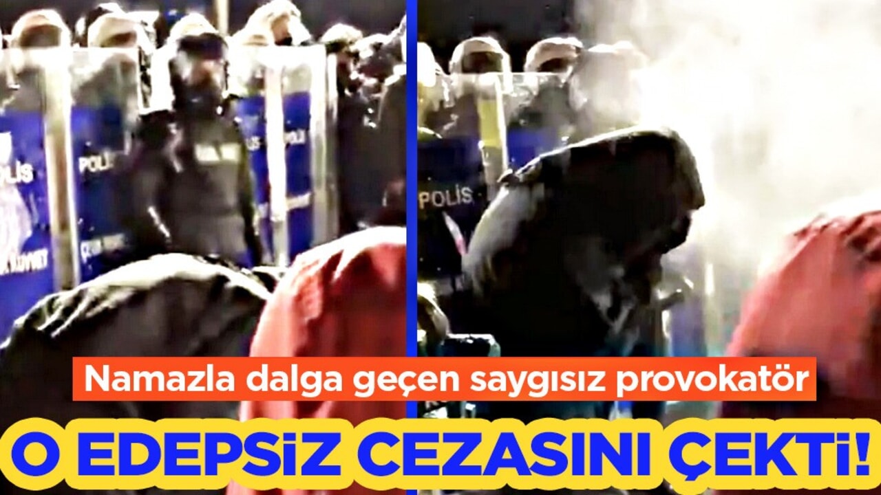 Saraçhane'de skandal: İçki içti, namazla dalga geçti! Provokatöre gazla müdahale