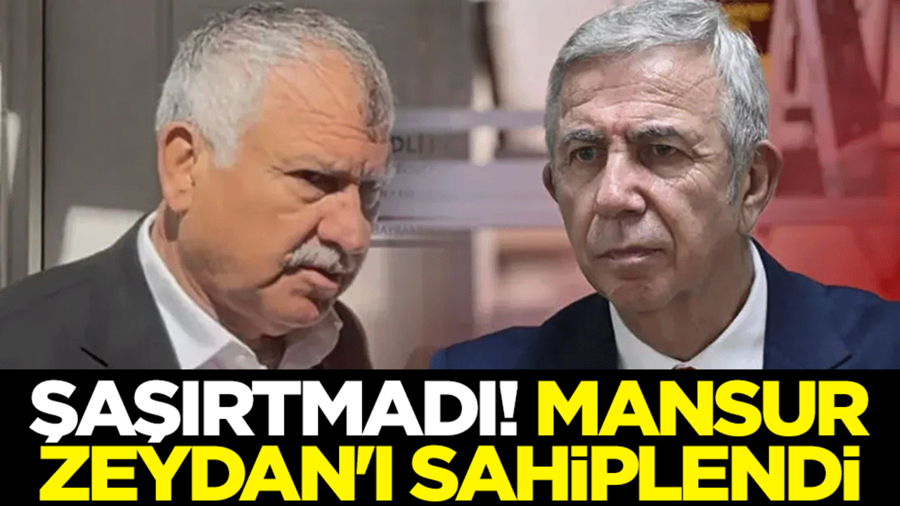 Şaşırtmadı! Mansur Yavaş, Zeydan Karalar'ı sahiplendi