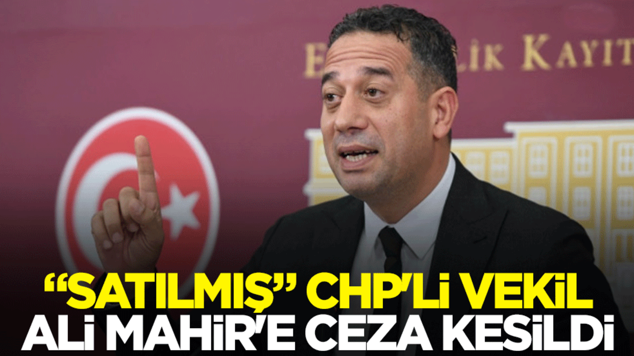 "Satılmış" CHP'li vekil Ali Mahir Başarır'a ceza kesildi