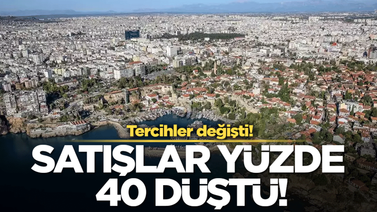 Satışlar yüzde 40 düştü: Tercihler değişti!