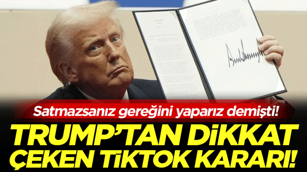 Satmazsanız gereğini yaparız demişti: Trump karanameyi imzaladı!