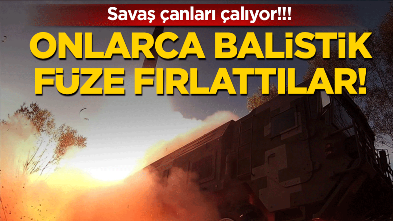 Savaş çanları çalıyor: Onlarca balistik füze fırlattılar!!!