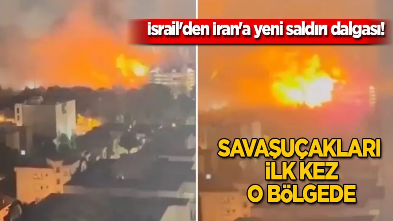  Savaş uçakları ilk kez Tahran semalarında! Yeni saldırı dalgası! ABD' de gündem oldu