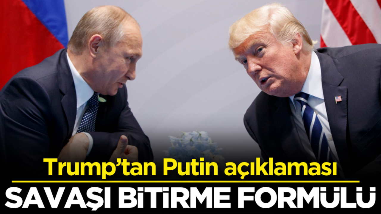 Savaşı bitirme formülü! Trump’tan Putin açıklaması…