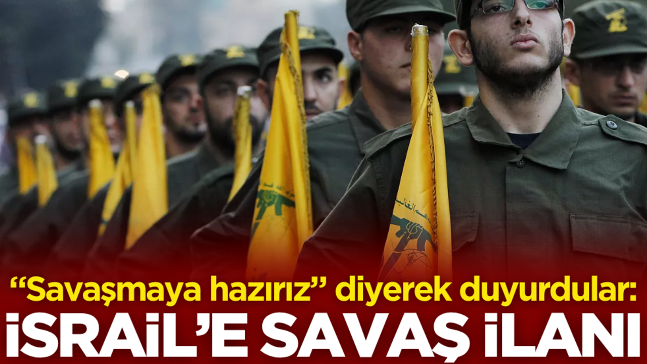 "Savaşmaya hazırız" diyerek duyurdular: İsrail’e savaş ilanı…