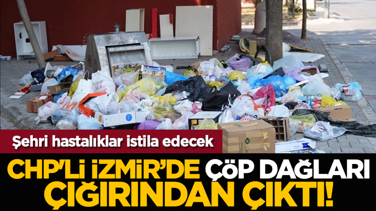 Şehri hastalıklar istila edecek: CHP'li İzmir’de çöp dağları çığırından çıktı!
