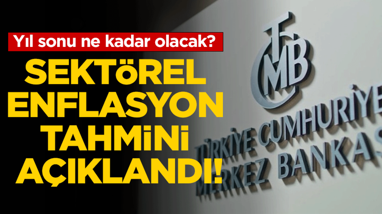 Sektörel enflasyon tahmini açıklandı! Yıl sonu ne kadar olacak?