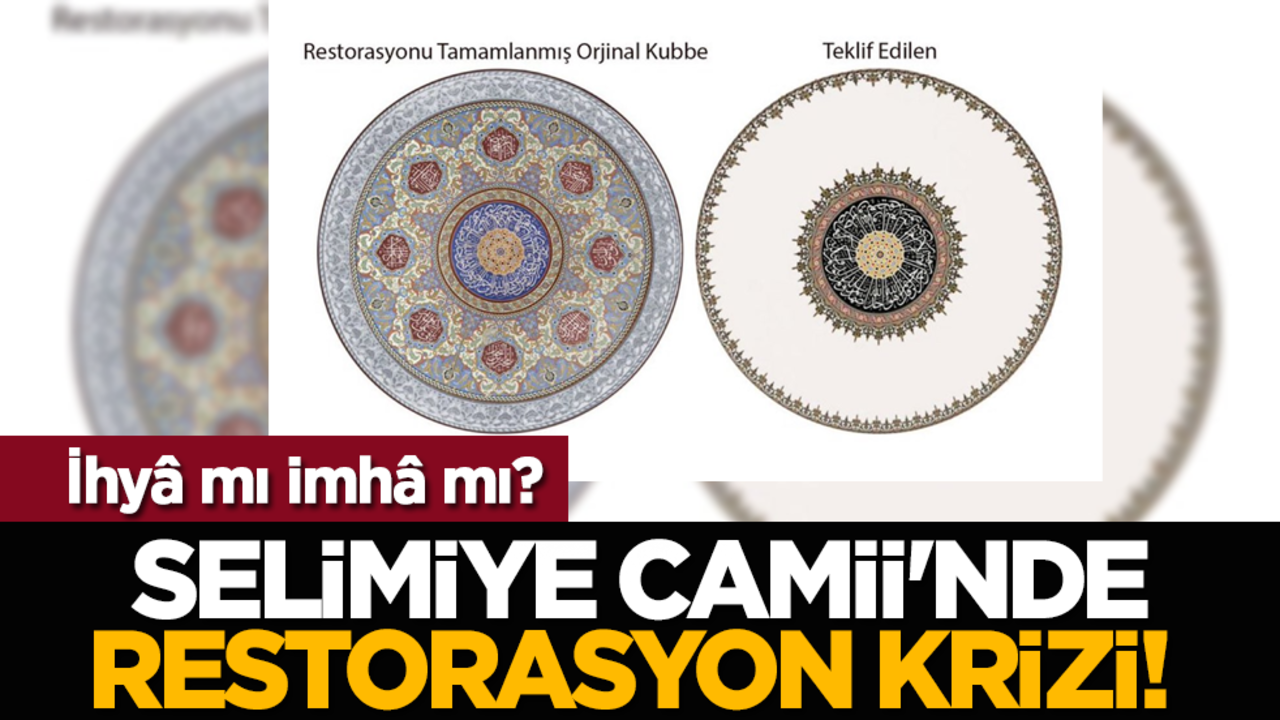 Selimiye Camii'nde restorasyon krizi! İhyâ mı imhâ mı?