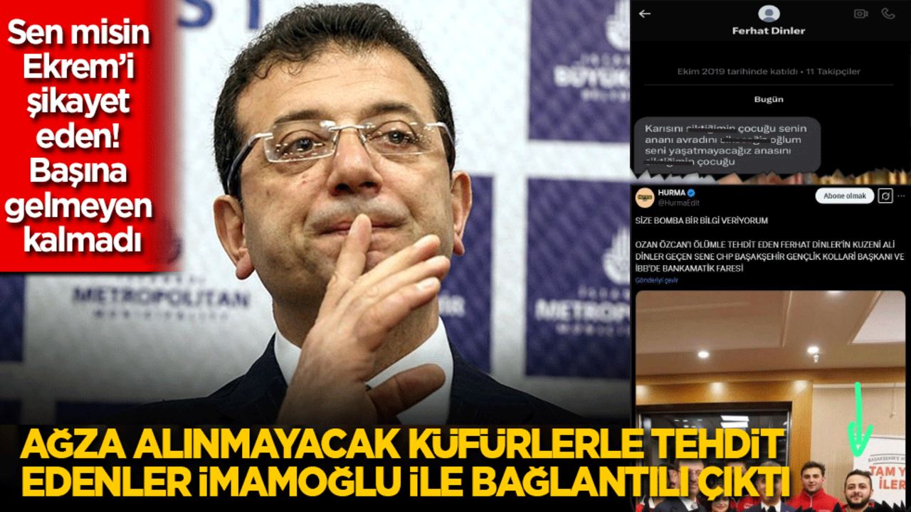 Sen misin İmamoğlu hakkında suç duyurusunda bulunan! Küfürlü tehditlerin izi İmamoğlu'na çıktı