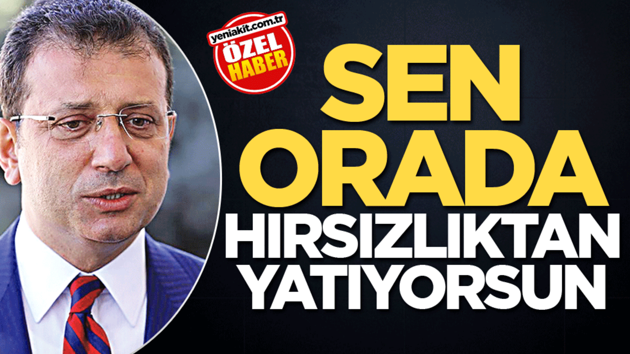 Sen orada hırsızlıktan yatıyorsun