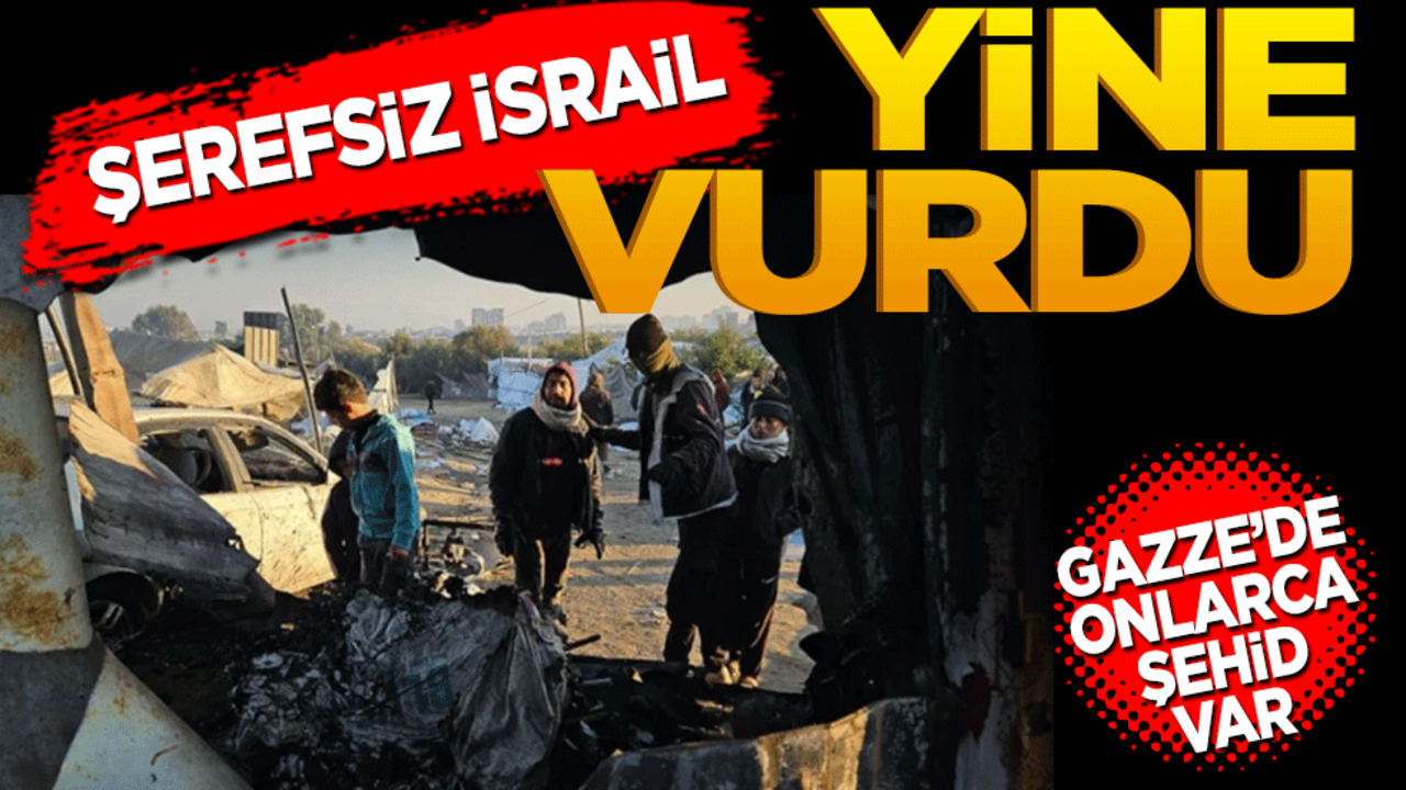Şerefsiz İsrail yine vurdu! Gazze’de onlarca can şehid var