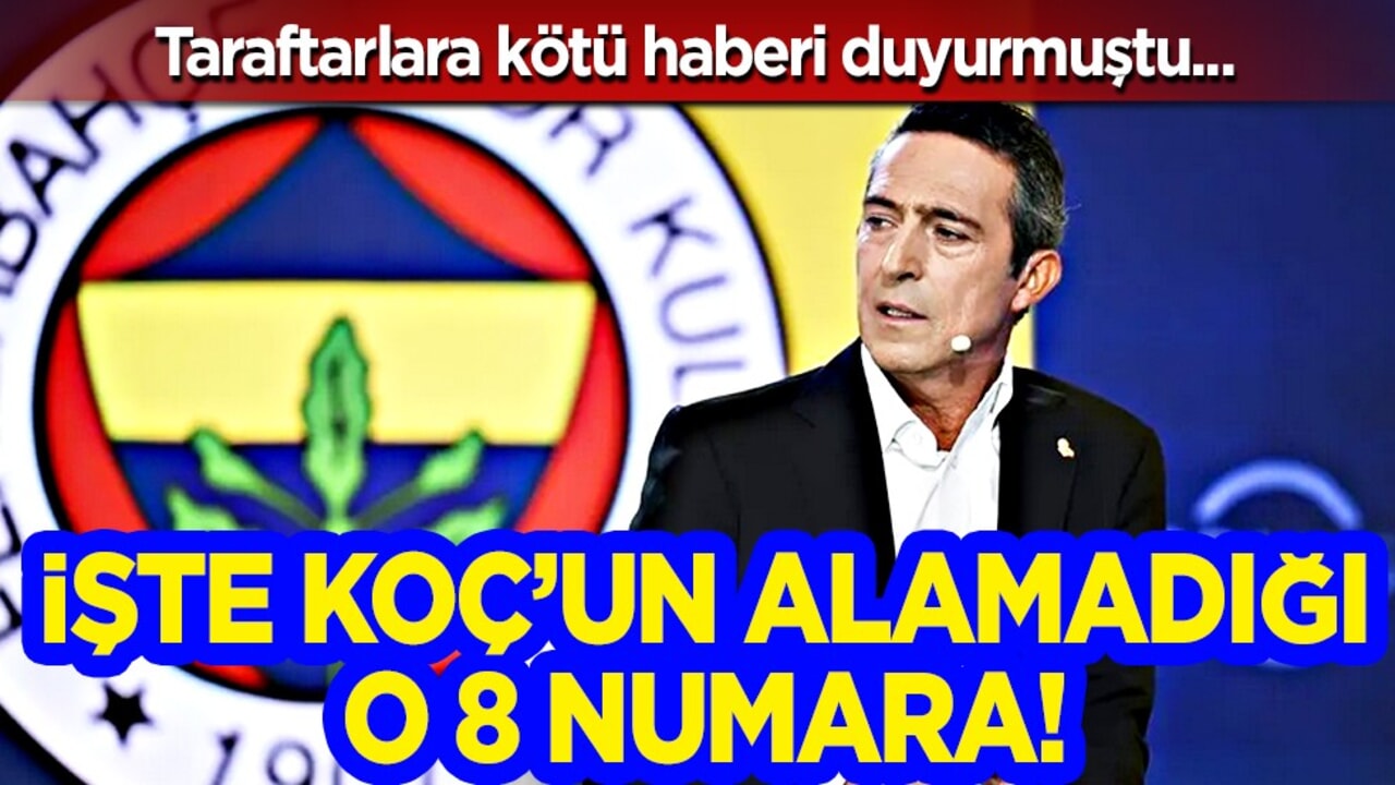 Sıcak gelişme: Modric'in varisi Ocak'a kaldı! İşte Ali Koç'un bahsettiği 8 numara