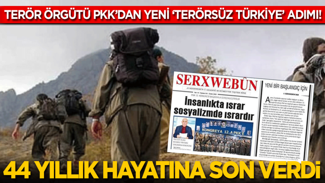 PKK'dan yeni 'Terörsüz Türkiye' adımı: 44 yıllık hayatına son verildi!