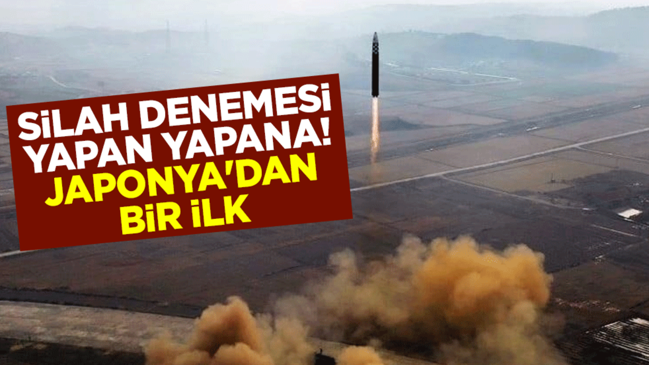 Silah denemesi yapan yapana! Japonya'dan bir ilk