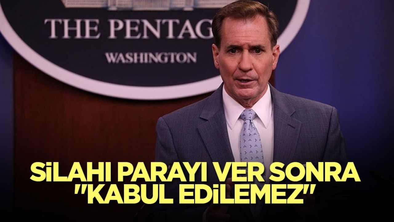 Silahı parayı ver sonra "Kabul edilemez"