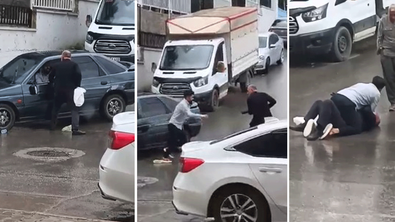 Silahı tutukluk yapan trafik canavarı dayak yedi