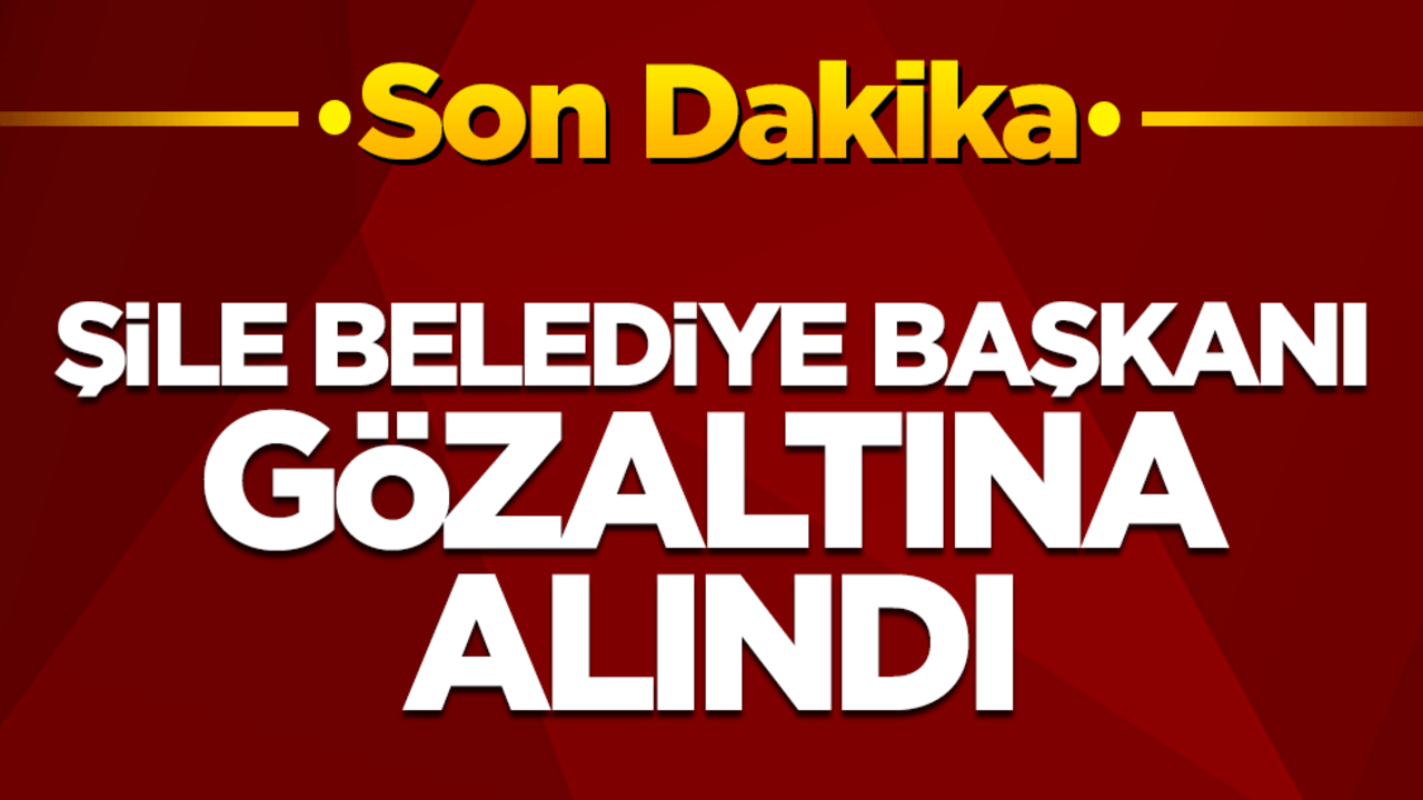 Şile Belediye Başkanı CHP'li Özgür Kabadayı gözaltına alındı