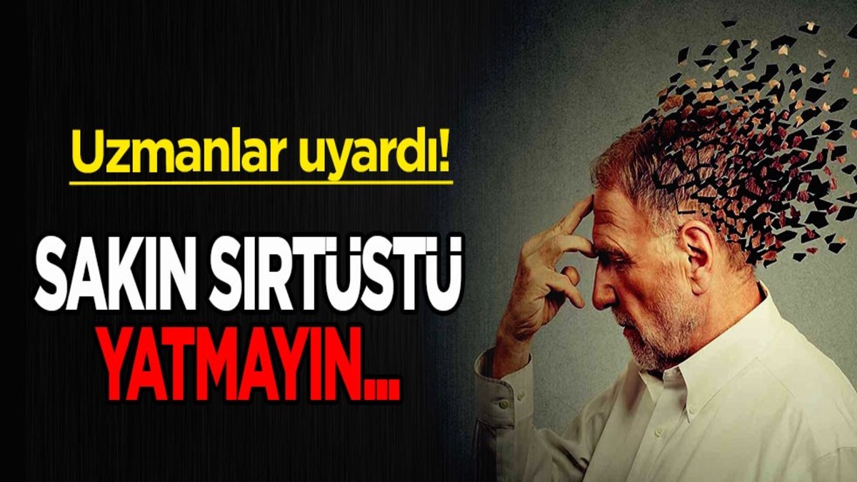 Sırtüstü yatmanın zararına inanamayacaksınız!