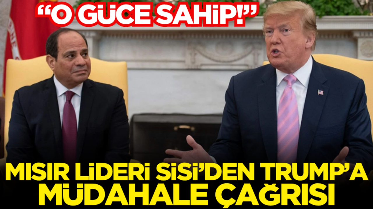 Sisi’den Trump’a müdahale çağrısı: "O güce sahip"