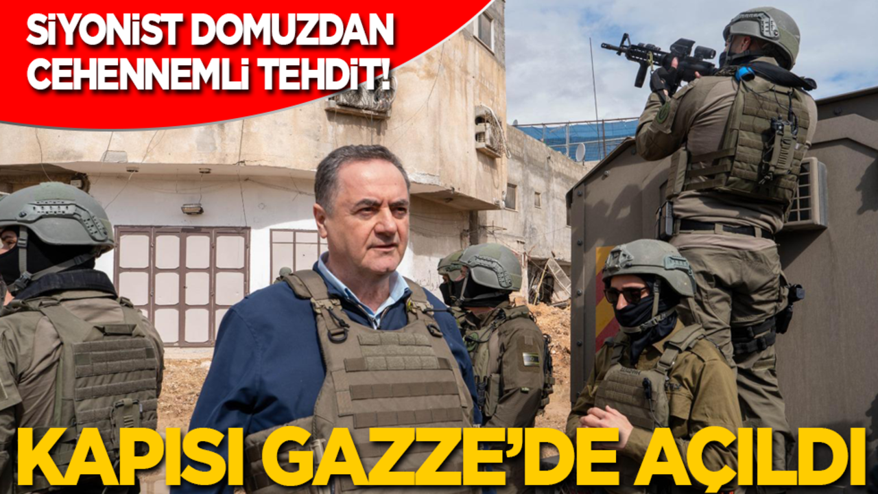 Siyonist domuz 'cehennemle' tehdit etti: Kapısı Gazze’de açıldı