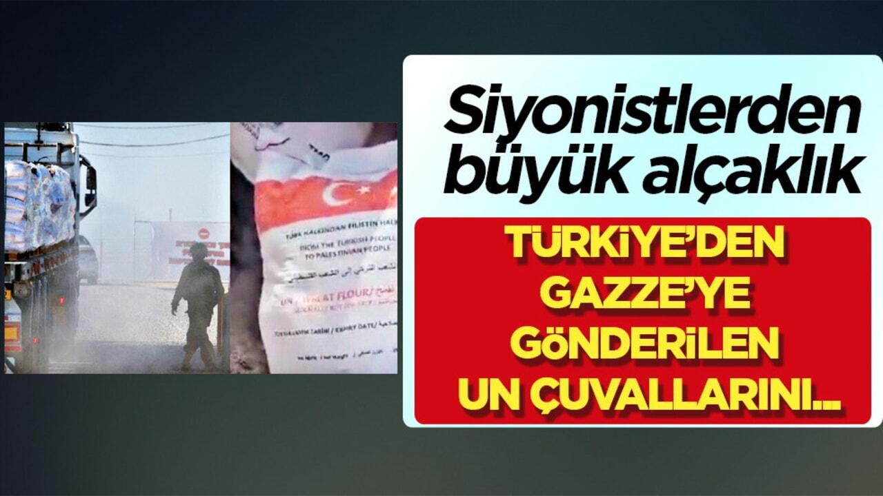 Siyonist ordusu: Türkiye’den Gazze’ye gönderilen tonlarca çuvallarını çöpe attı!