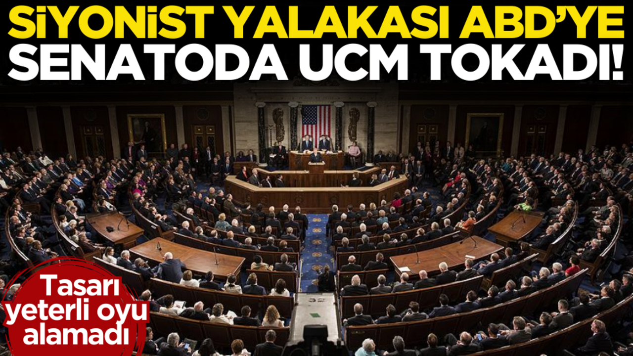 Siyonist yalakası ABD’ye senatoda tokat! Tasarı yeterli oyu alamadı